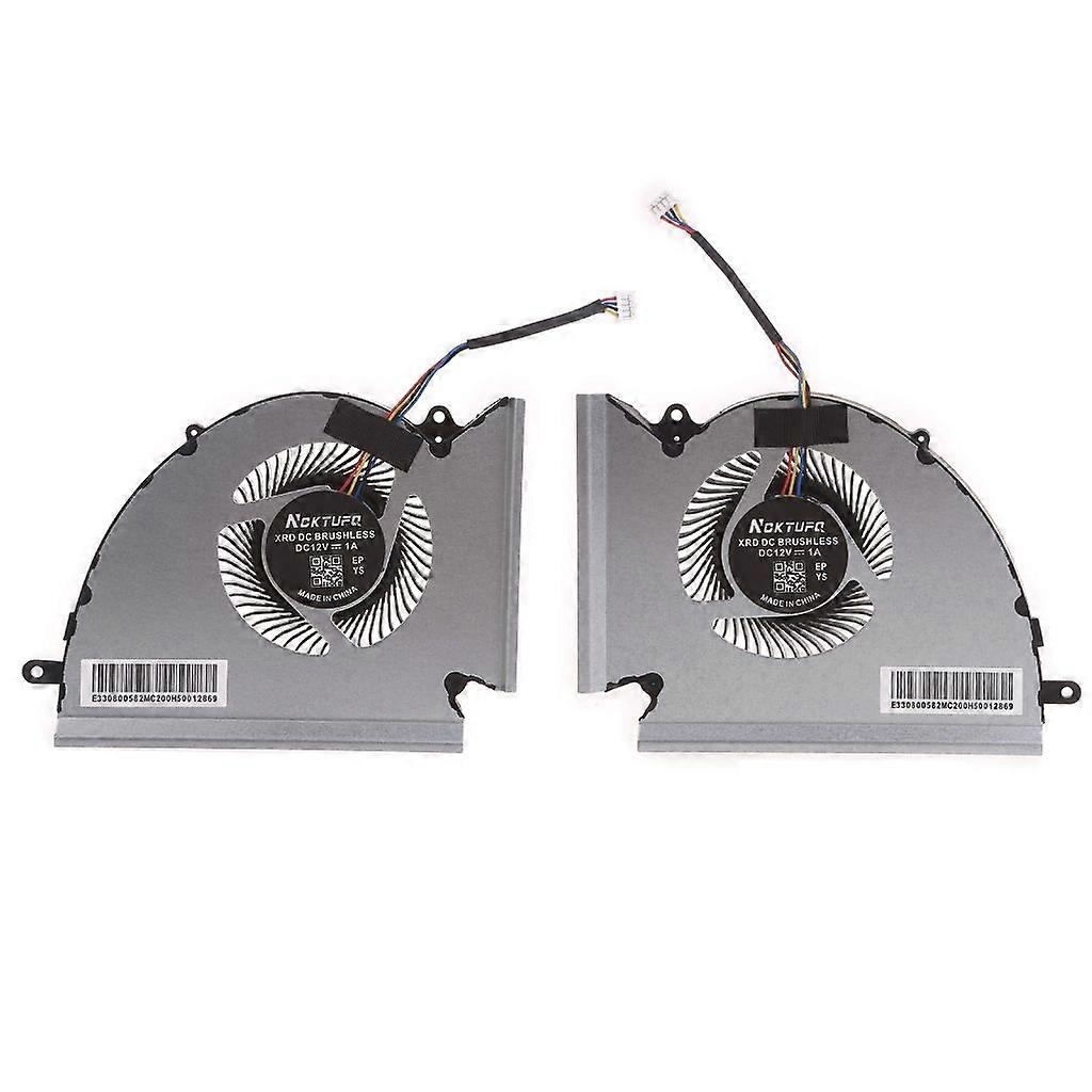 وحدة المعالجة المركزية / GPU مروحة تبريد الكمبيوتر المحمول DC 12V 0.6A 4-pin 4-أسلاك OEM ل MSI GP76 ليوبارد GE76 رايدر PABD1A010SHR جزء الكمبيوتر المحمول