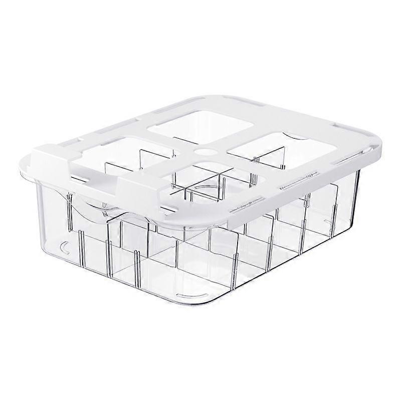 10 grid drawer underwear storage box, multi-functional under-table pull-out storage box, very suitable for storing socks, underwear and small items