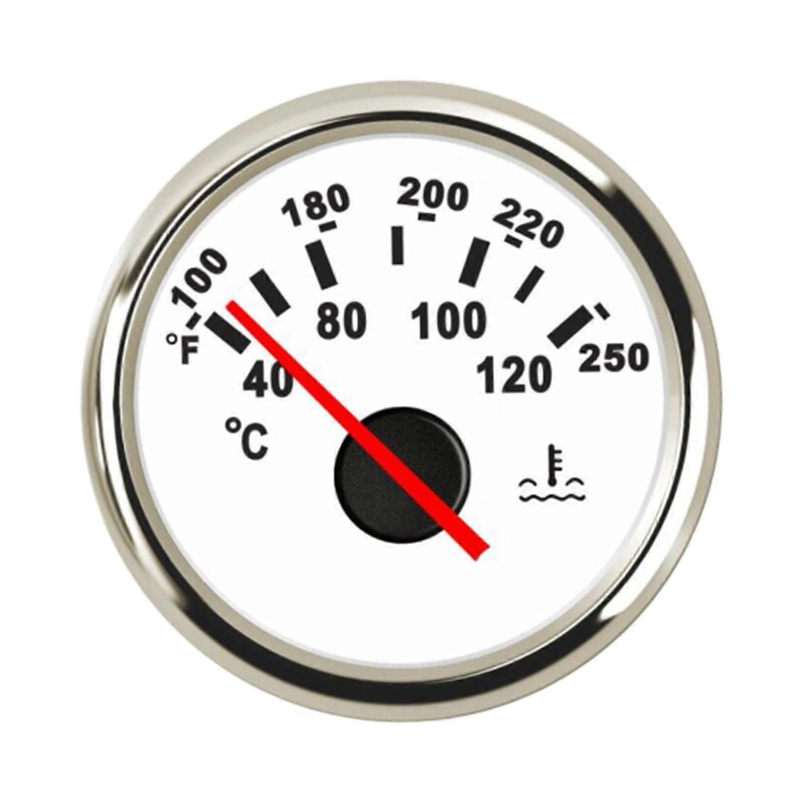 Boat Water Temperature Temp Gauge 52mm 9-32V Type 1