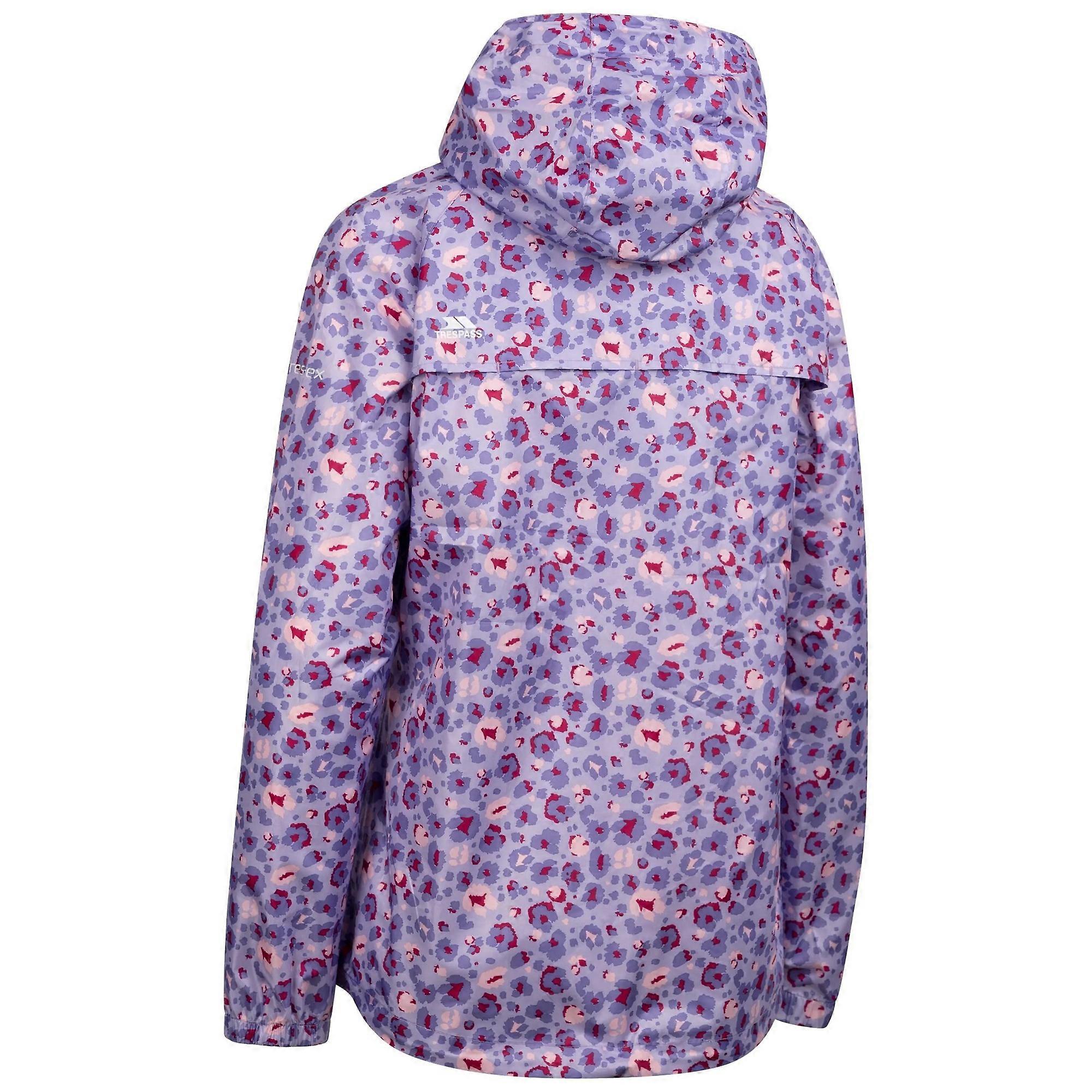 Trespass Packup Giacca Impermeabile Donna - Compatta, Ripiegabile In Tasca, Cappuccio Regolabile