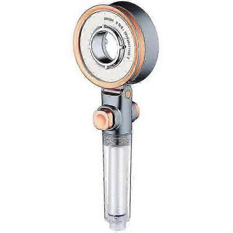 Pomme de douche double face Salle de bain à effet pluie 3 modes Abs Round Chrome Buse d’économie d’eau G1/2 Douche réglable murale