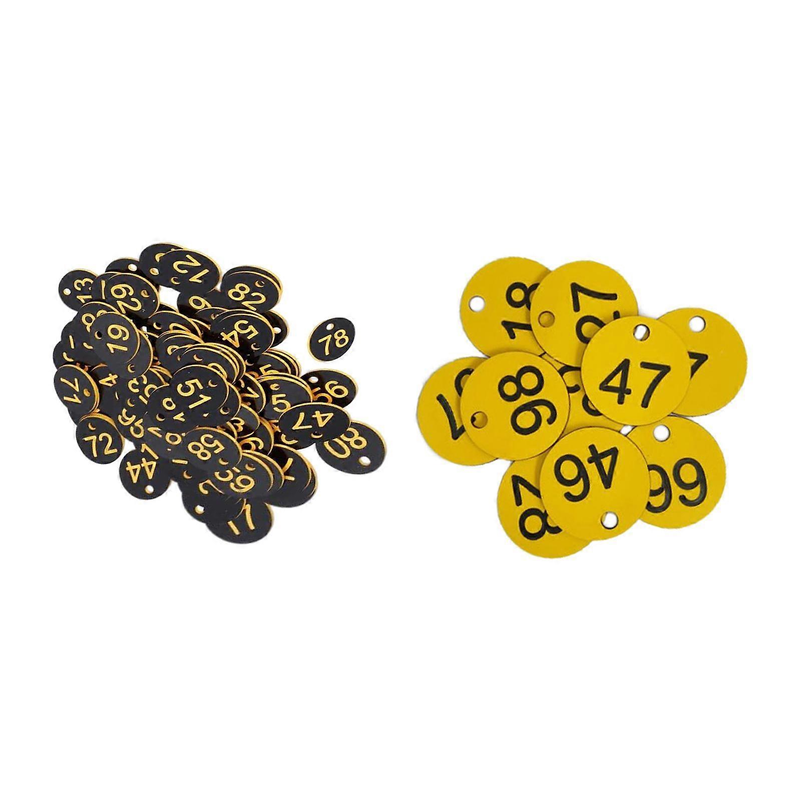 200x Protable Number tag 1-100 for Hotel Warehouse Dormitory