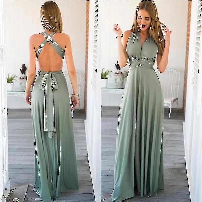 Infinity Dress With Bandeau, Convertible Bridesmaid Dress, Long, Plus Size,  Multi-way Dress, Twist Wrap Dress | Fruugo DK