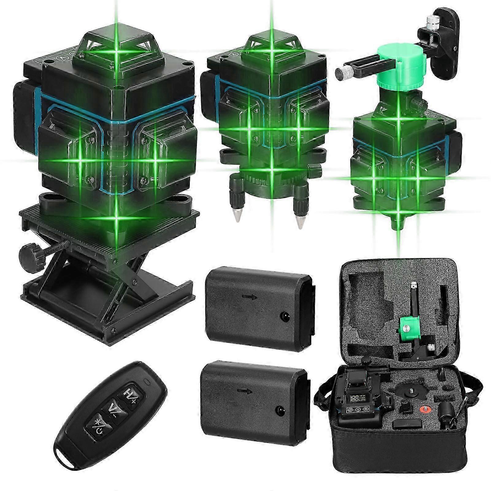 16 Lines Laser Level 3 Self-leveling Function Leveling Tool Omnidirectional Ground Wall Sticker Vertical Horizontal Laser Level