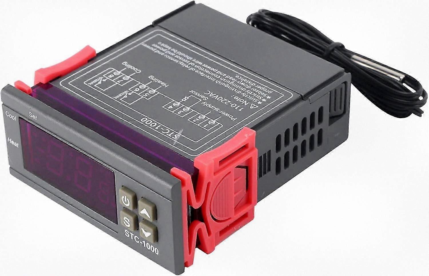 220V Digital Thermostat Temperature Control Device with Sensor for Precise Regulation