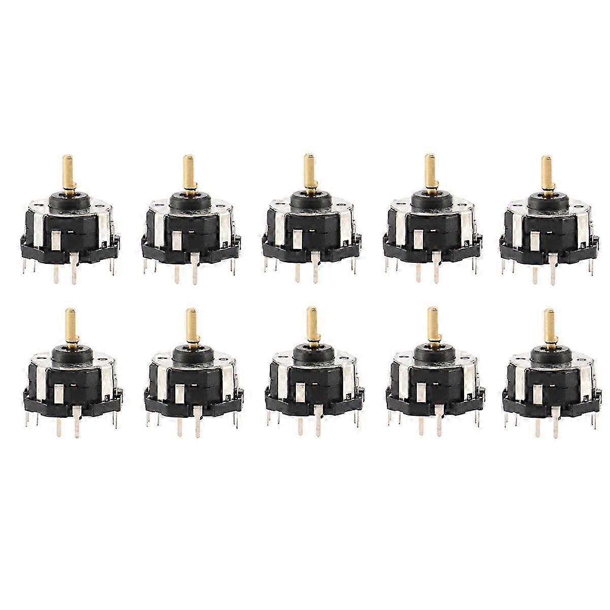 RKJXT1F42001 4-Way Car Navigation Switch with Push Encoder 10pcs Black