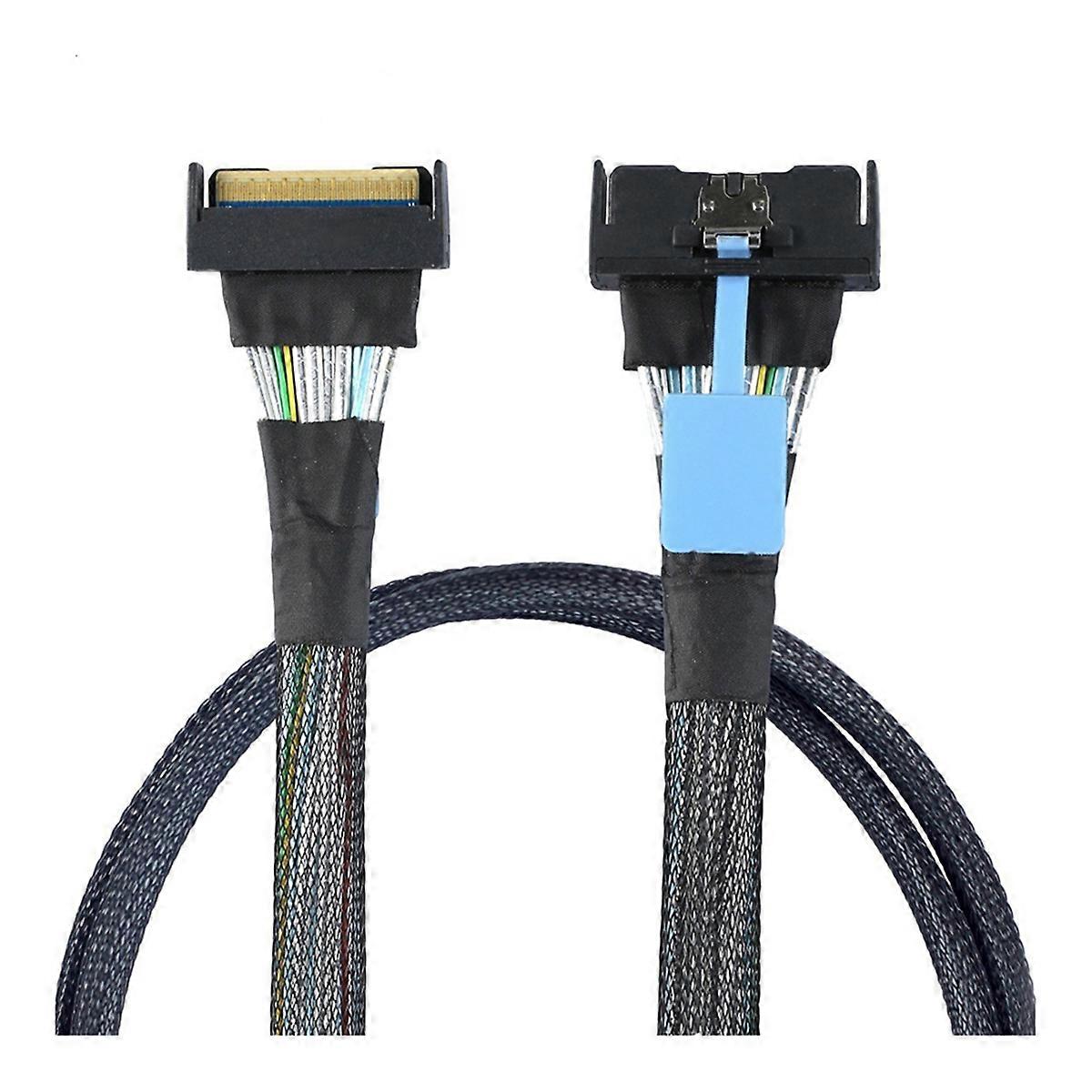 Slimline SAS MCIO SFF-8654 8I 5.0 PCIE 74pin to MCIO 865 Server Data High Speed Adapter Cable PCIE5.