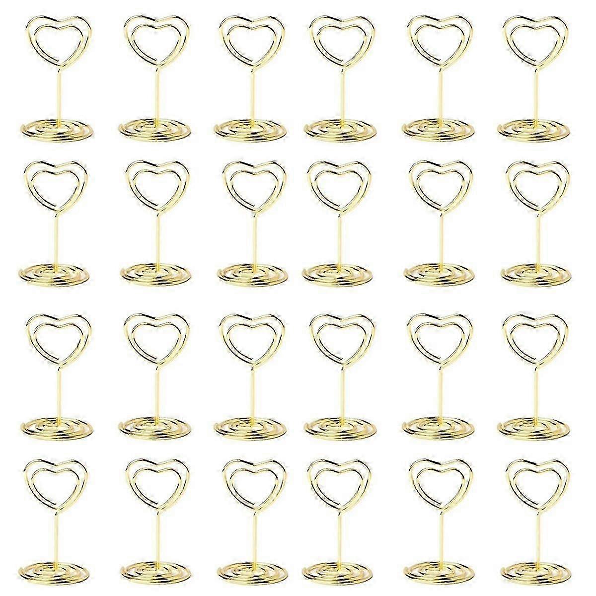 40PCS Table Number Place Card Holders for Wedding Party Events, Menu Stand Clips with Name Card Signs