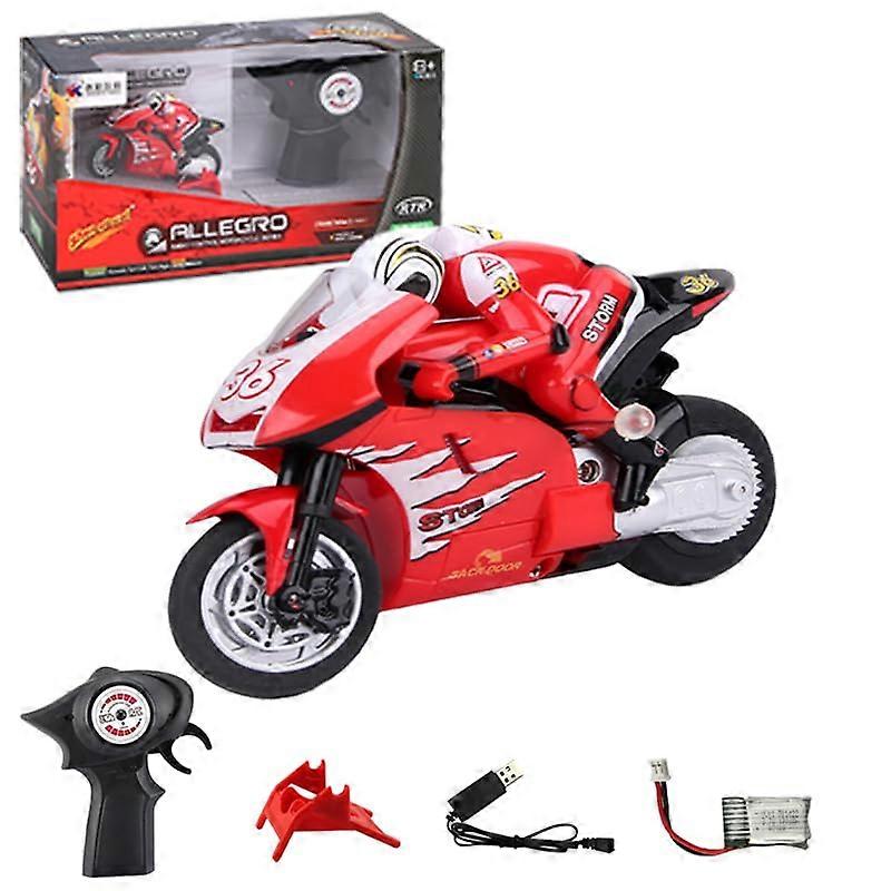 Mini RC Motorcycle For Adult 2.4G Remote Control Drift Stunt Jump Racing Vehicle Model High Speed
