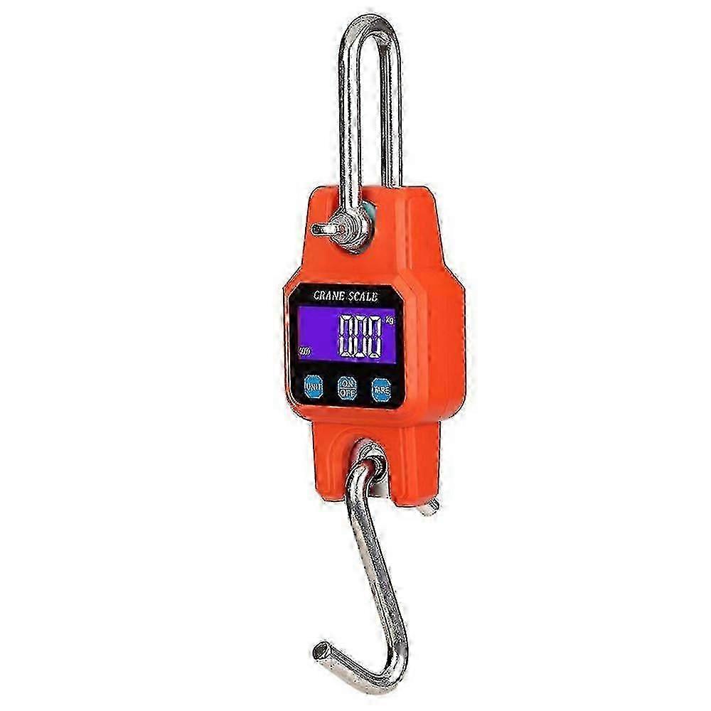 Portable Rechargeable 300kg/600lb Heavy Duty Digital Scale Led Display With Backlight Farm Hunting