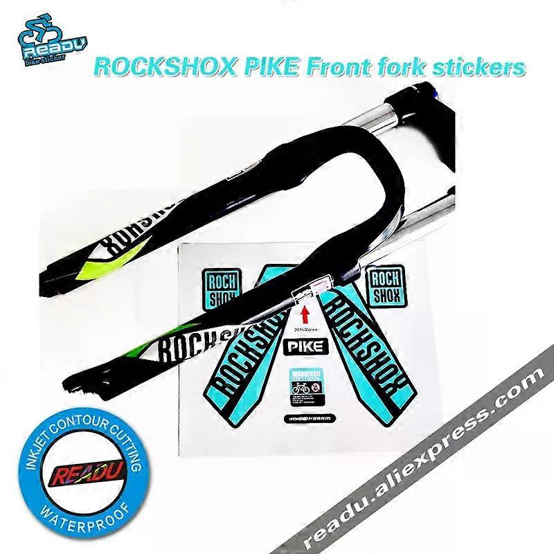 con pike Front fork sticker PIKE mountain bike front fork stickers Bicycle waterproof sunscreen stickers front fork decals