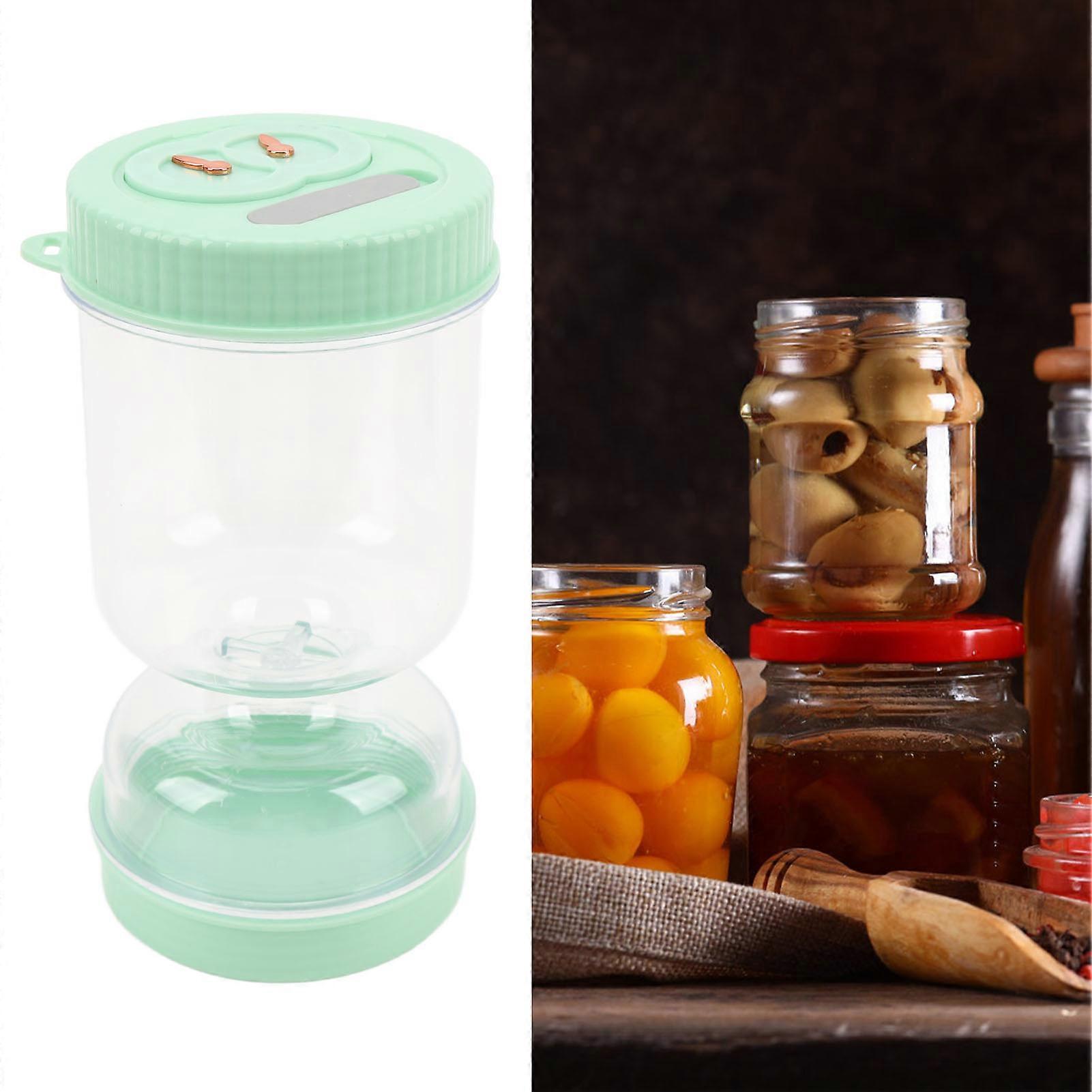 Large Capacity Plastic Pickle Jar 9x18x9cm Safe Juice Separator