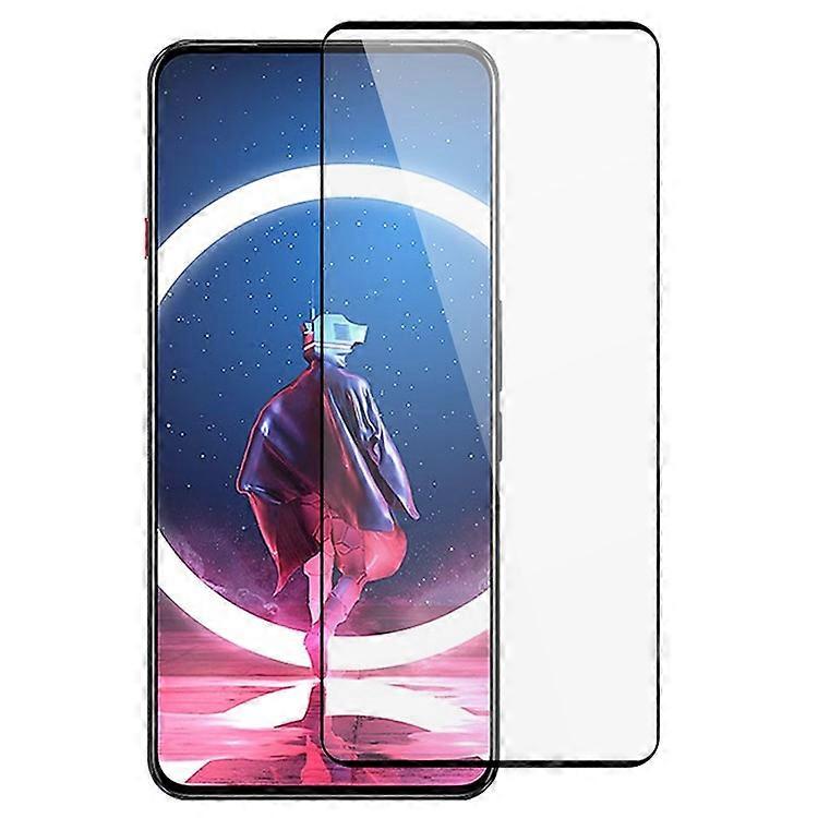 Compatible For ZTE nubia Red Magic 7 Pro Screen Protector Side Glue Silk Printing Tempered Glass Film Support Fingerprint Unlock