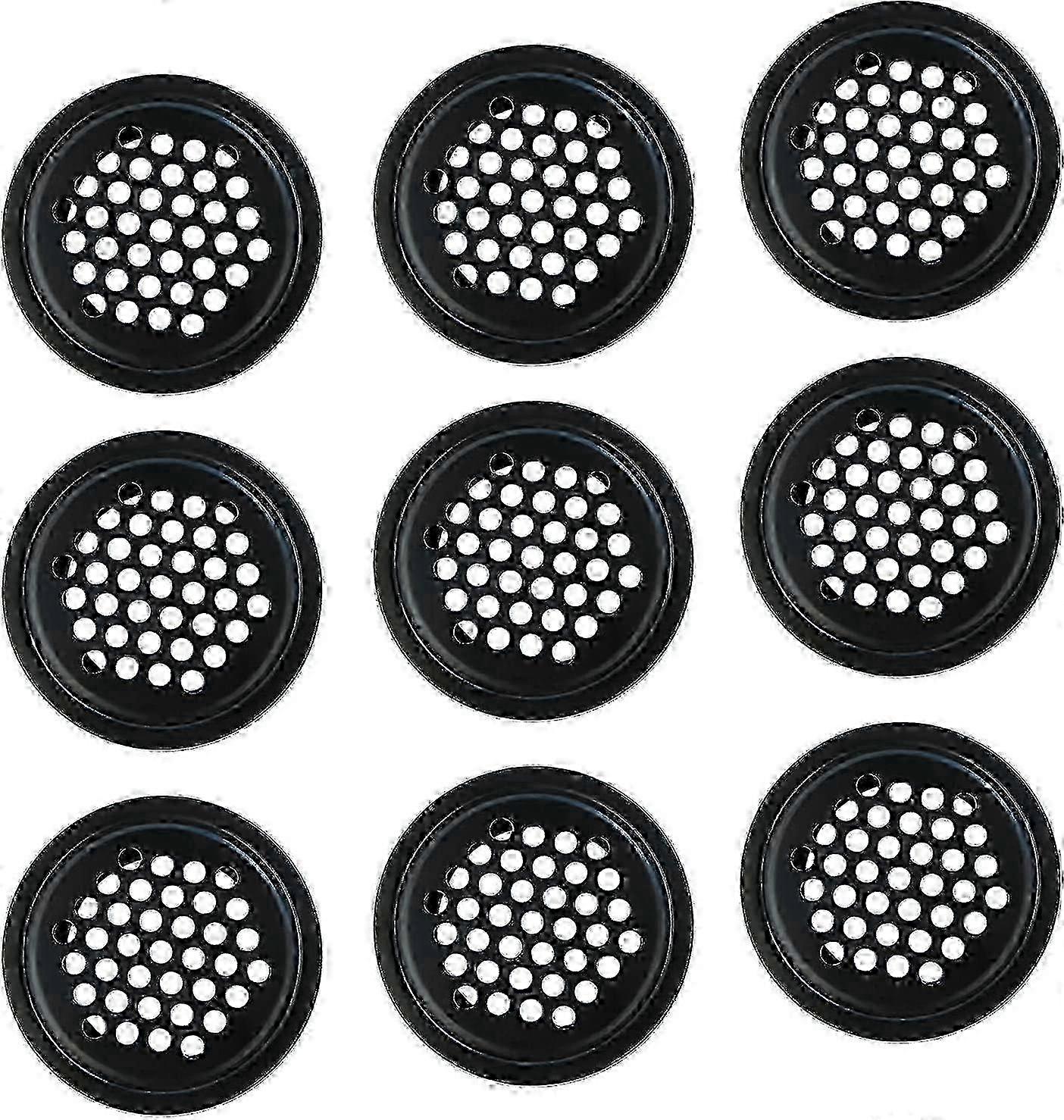 2025 10 PCS Stainless Steel Air Vent 53mm, Circular Mesh, Black Circular Ventilation Grille, Grating Cover, Air Vent Grille Cover Ventilation of Cabin