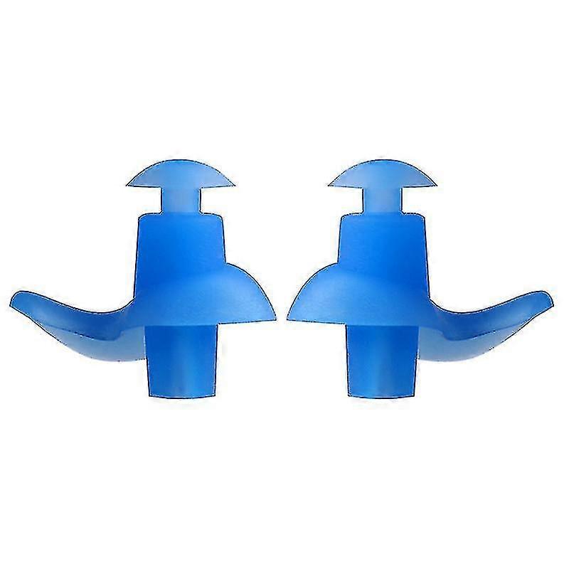 Bouchons d’oreille de natation en silicone bleu, réutilisables et étanches pour les sports de piscine et d’eau