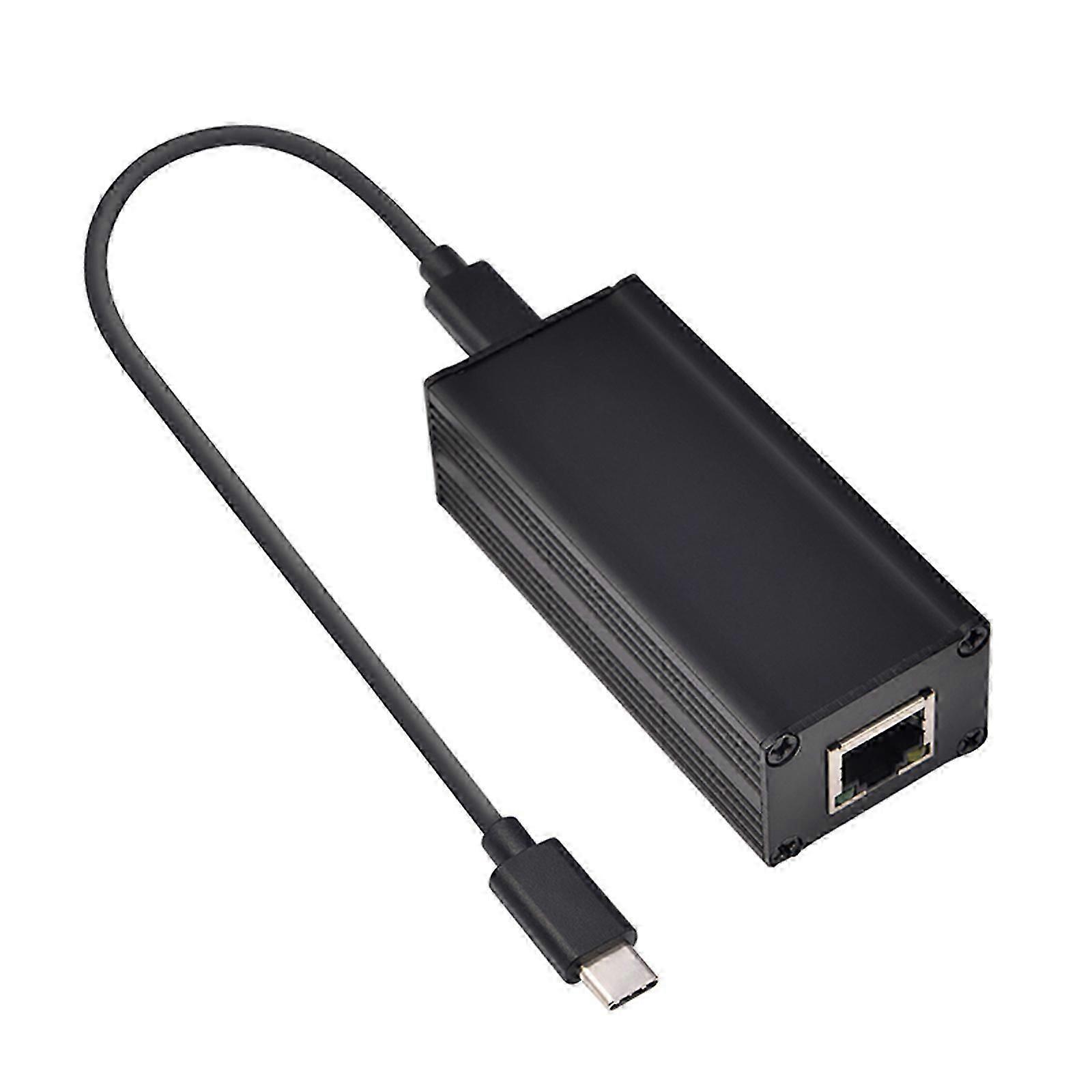 Gigabit PoE to USB C Converter Gigabit PoE USB C Power Supply Networking Transfer Adapter for Tablet Laptops Phone
