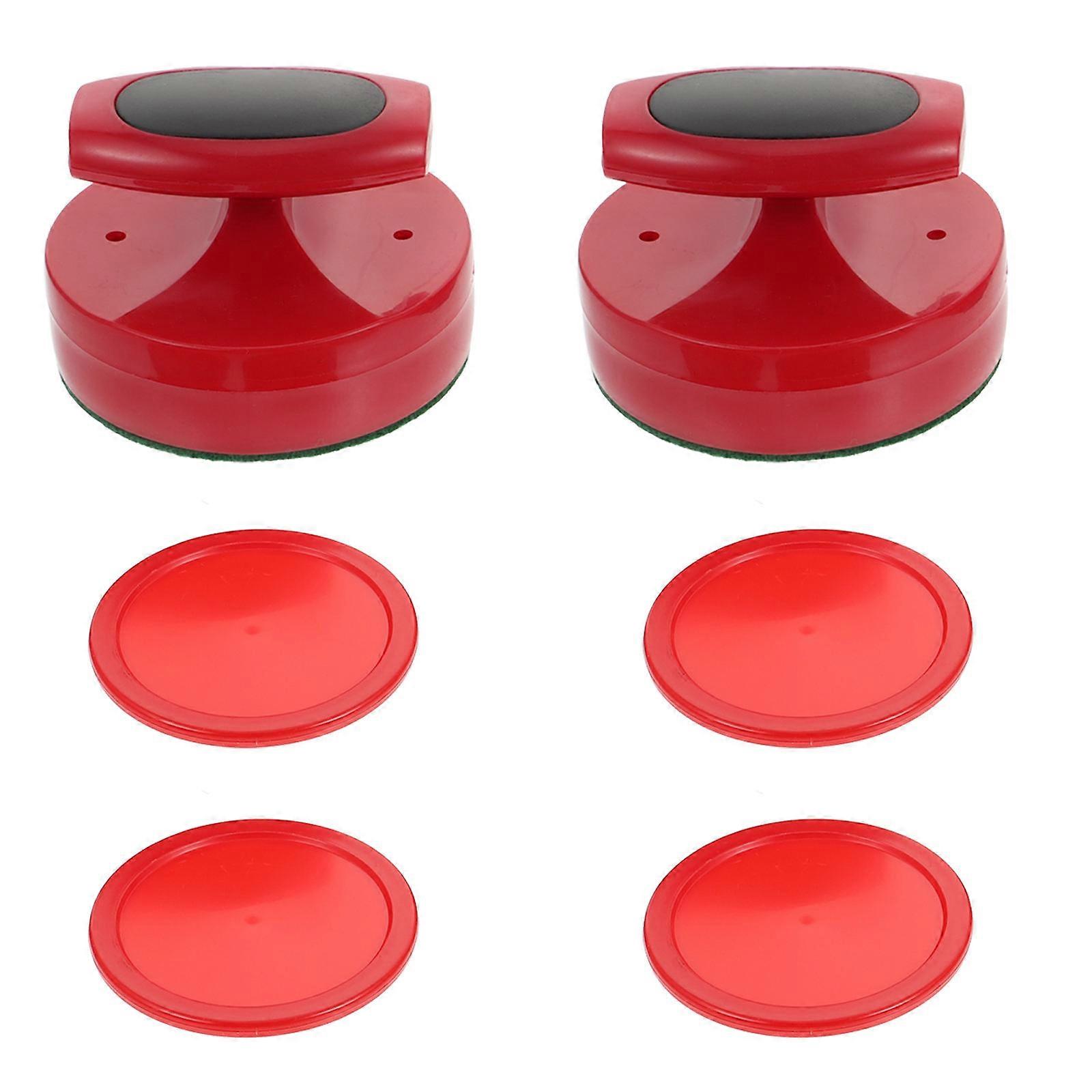 Air Hockey and Pusher Kit with Fast Gliding Action for Families