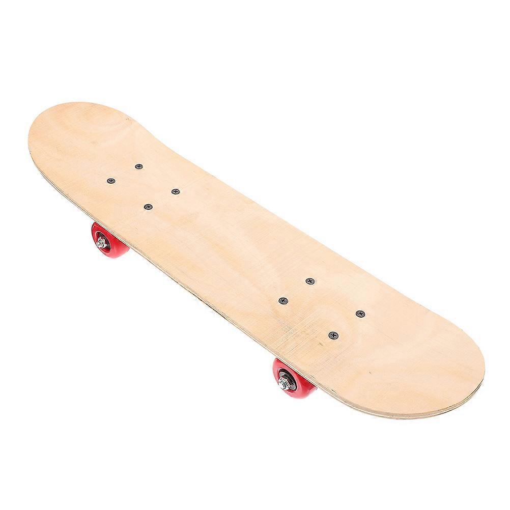 Lightweight Durable Blank Graffiti Skateboard for Beginners DIY Painting Fun Sport Plaything with Random Color Design