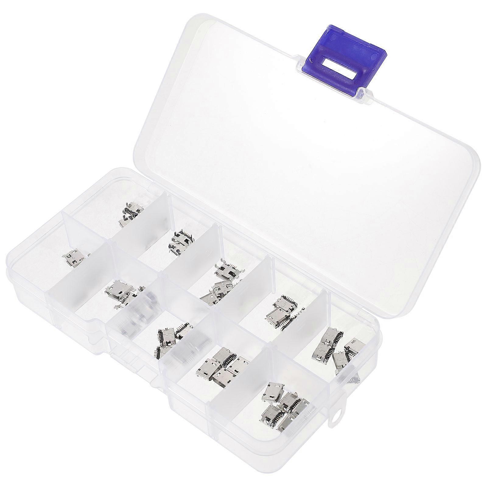 Micro USB Connector Female, Copper Built, Provides Fast and Stable Connectivity