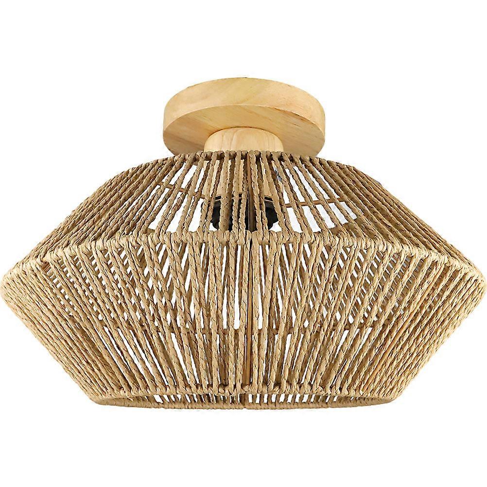 Country Style Flush Mount Light with Rustic Atmosphere for Balcony