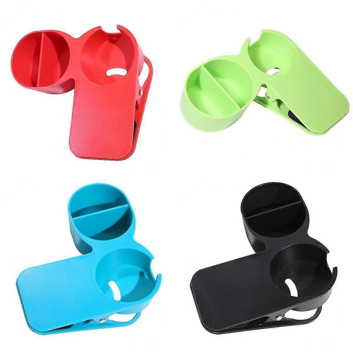 4pcs多機能ホームオフィステーブルデスクトップカップホルダークランプクリップ