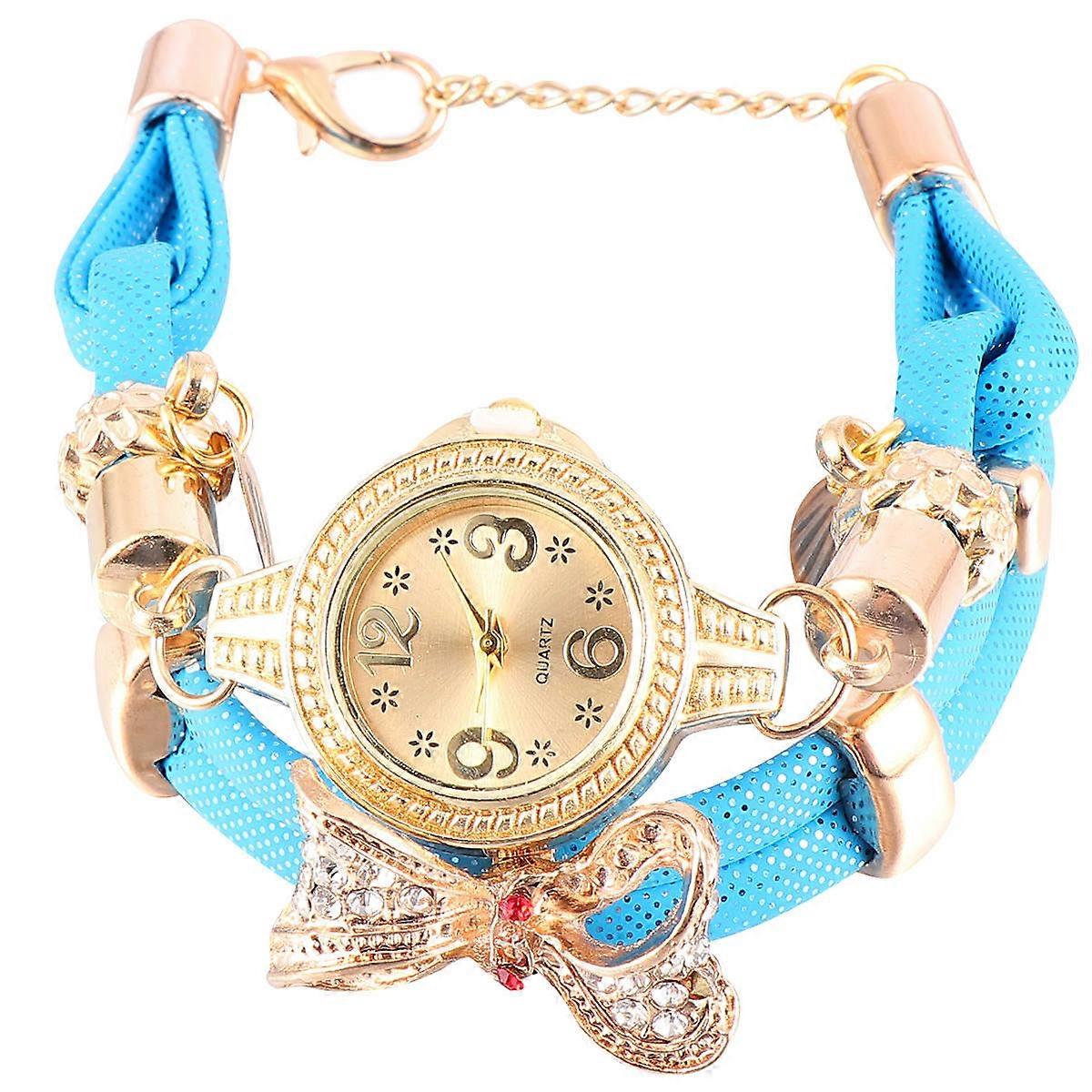 Women Quartz Watch Bracelet Watch For Women Everyday Bow-Shaped Fashion Timekeeping 1Set