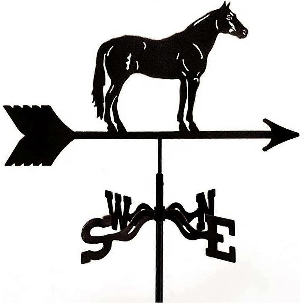 Weather vane iron horse wind indicator with roof mounting (35x50cm) Ref: 3097