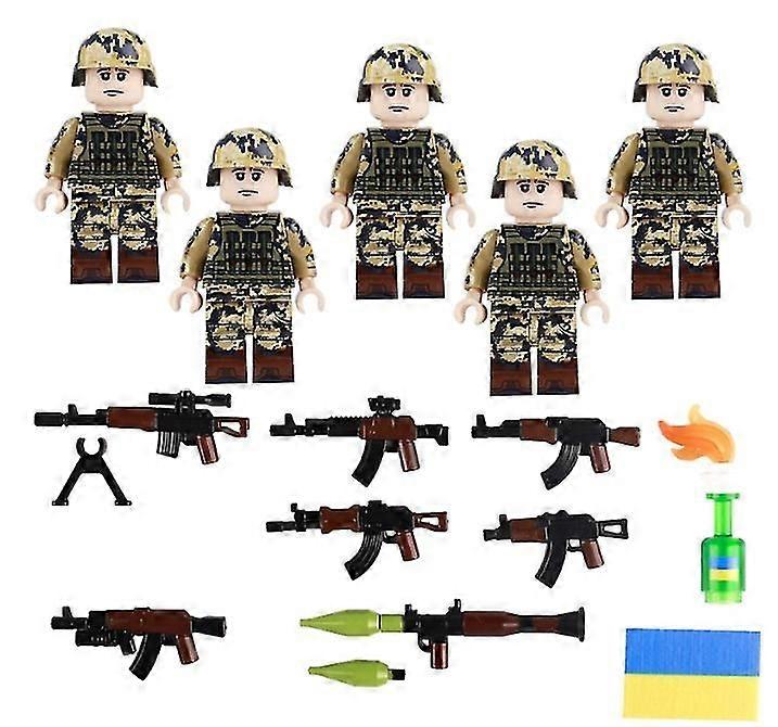 新しいバージョン現代の軍の兵士の置物セット武器アクセサリーシーン小さな粒子のビルディングブロック組み立ておもちゃSZBS