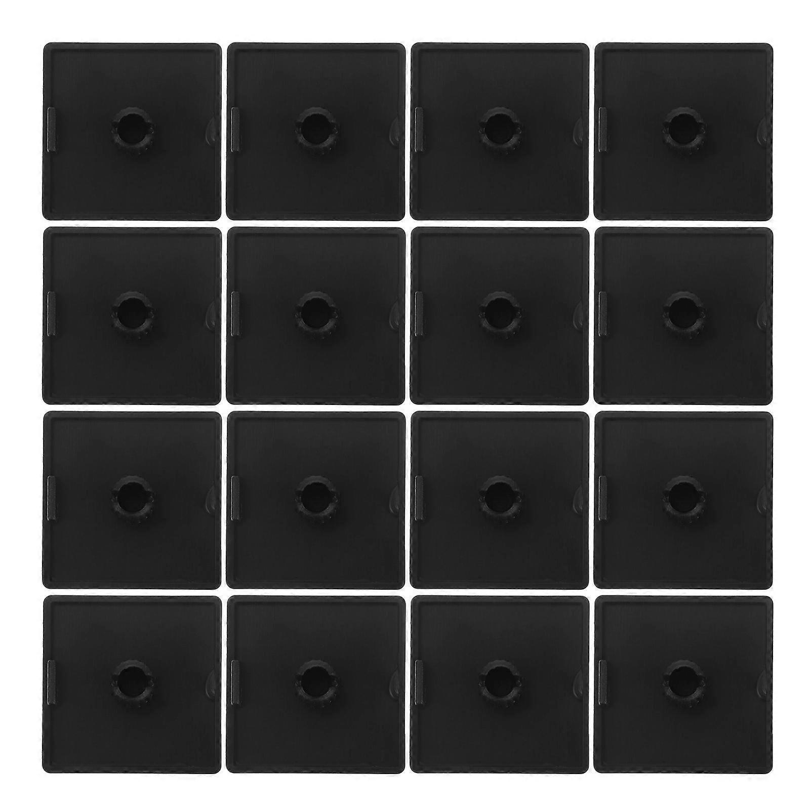 Extrusion Caps Nylon End Cap Aluminum Profile Accessories Home Elevators Black 100Pcs
