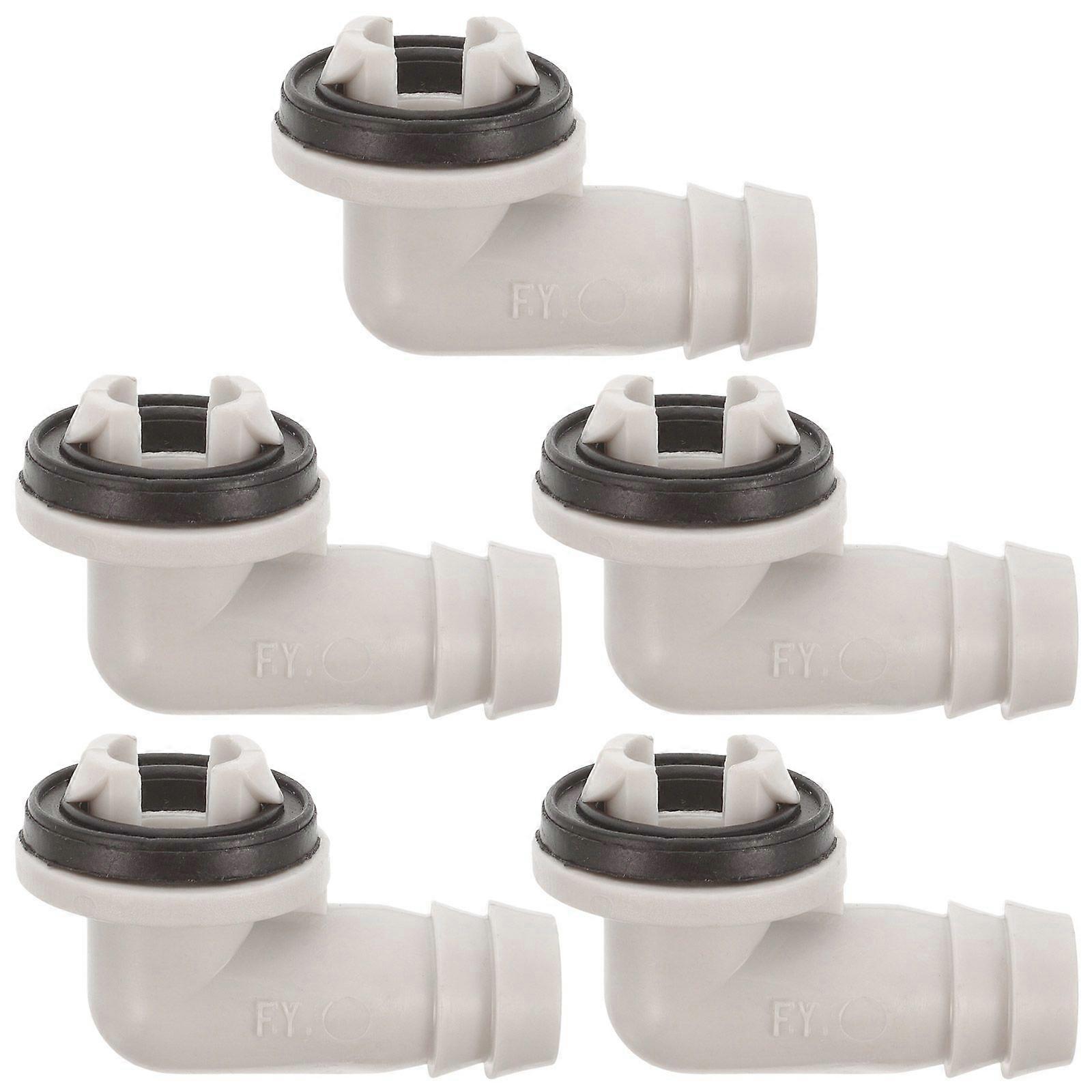 5Pcs Ac Drain Hose Connector Split Unit Pipe Adapter 15mm Window Ac Unit Fitting