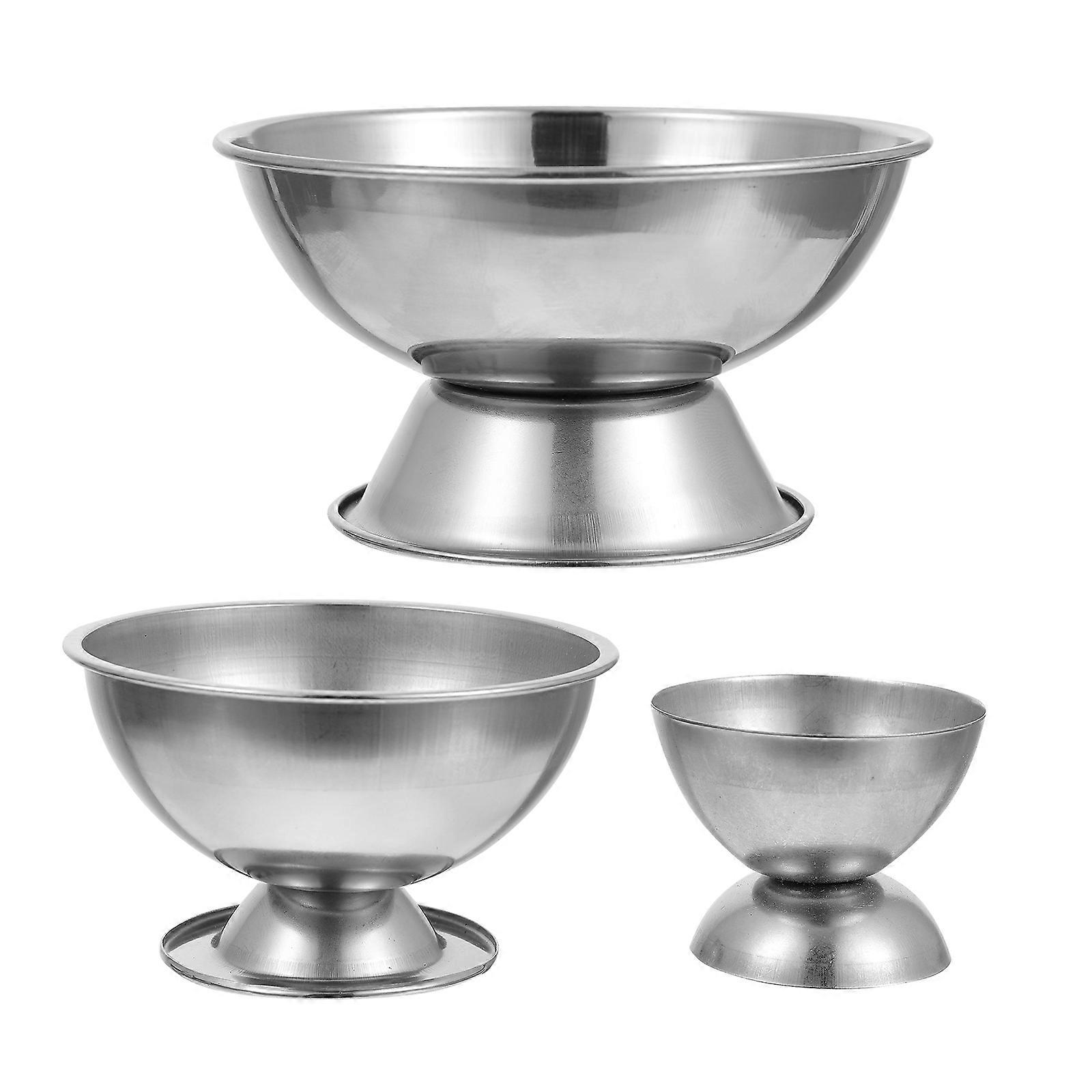 Stainless Steel Alum Bowl for Jewelry Making Safe and Durable with 3pcs Practical Melting Bowls