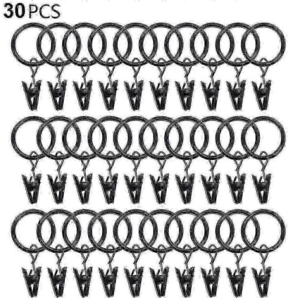 30 Pcs Strong Drapery Clips Hooks for Tension Rods