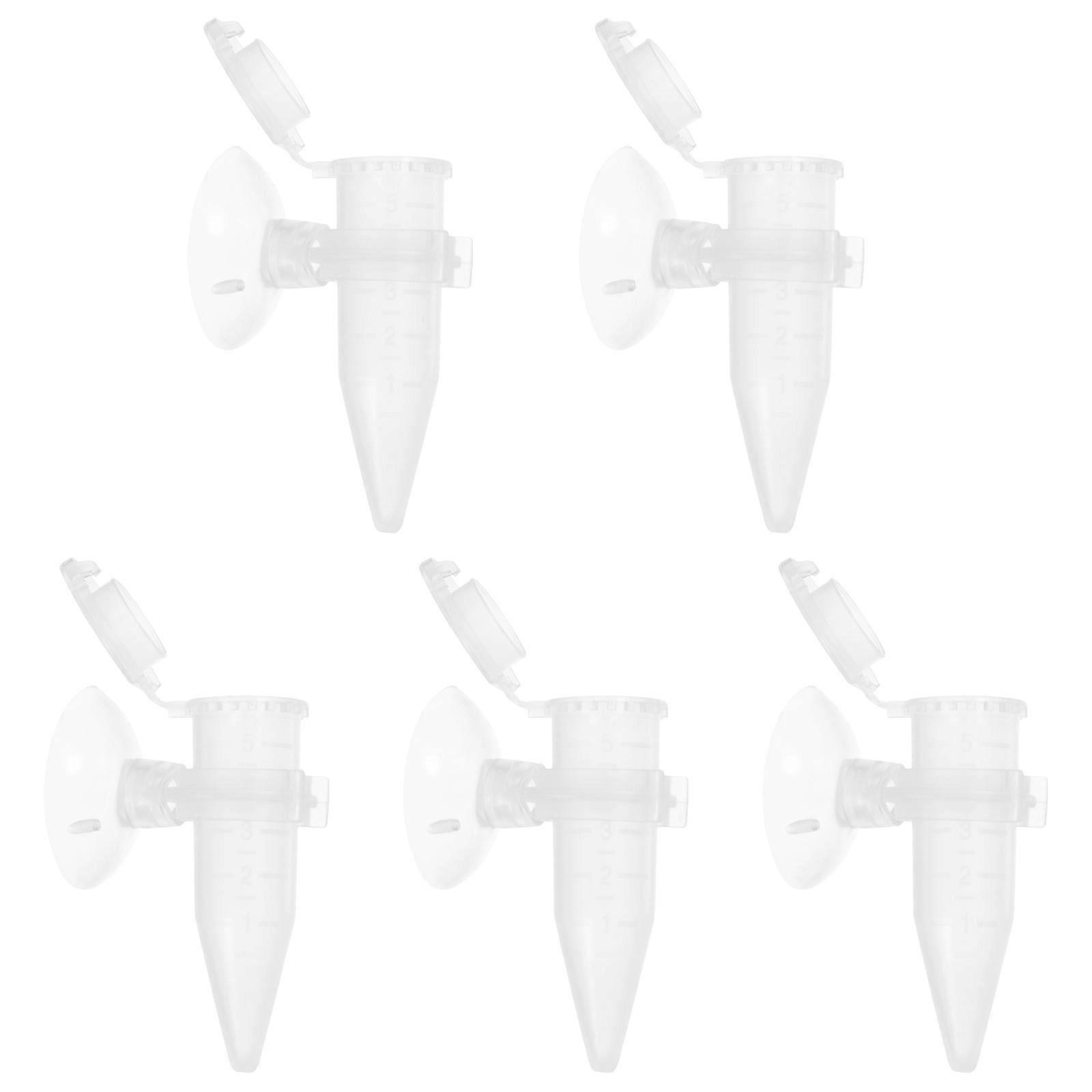 Aquarium Accessories Feeder with Suction Cup Transparent 6X4X2CM Prevent Food Substrate Contamination 5Set