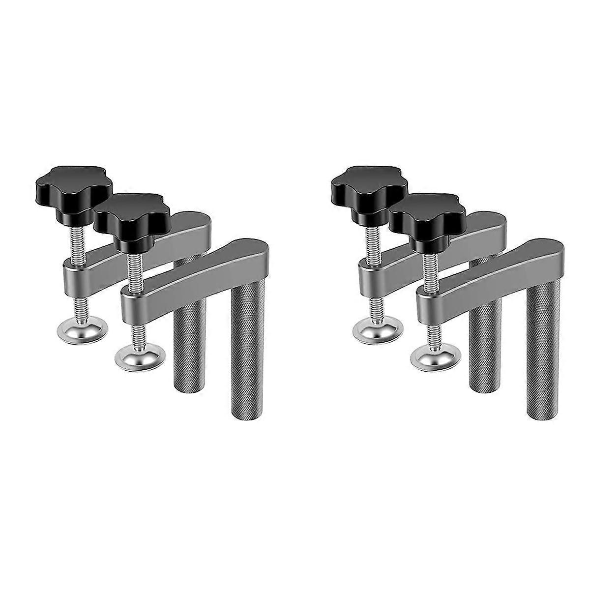 2Pc Bench Dog Hole Clamp Adjustable Bench Desktop Clip(20mm/0.79Inch)