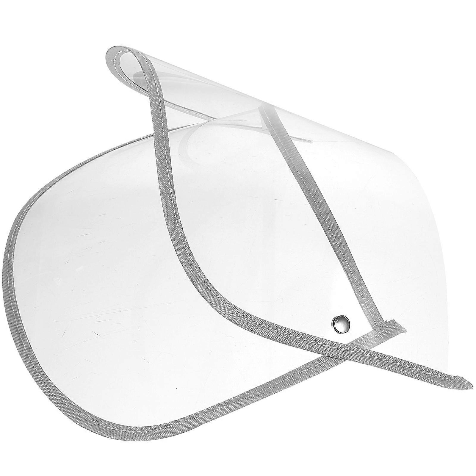 Transparent Rain Hat Brim for Ponchos – Easy Install, Clear , Comfortable Rain Gear Accessory for Wet Weather Conditions
