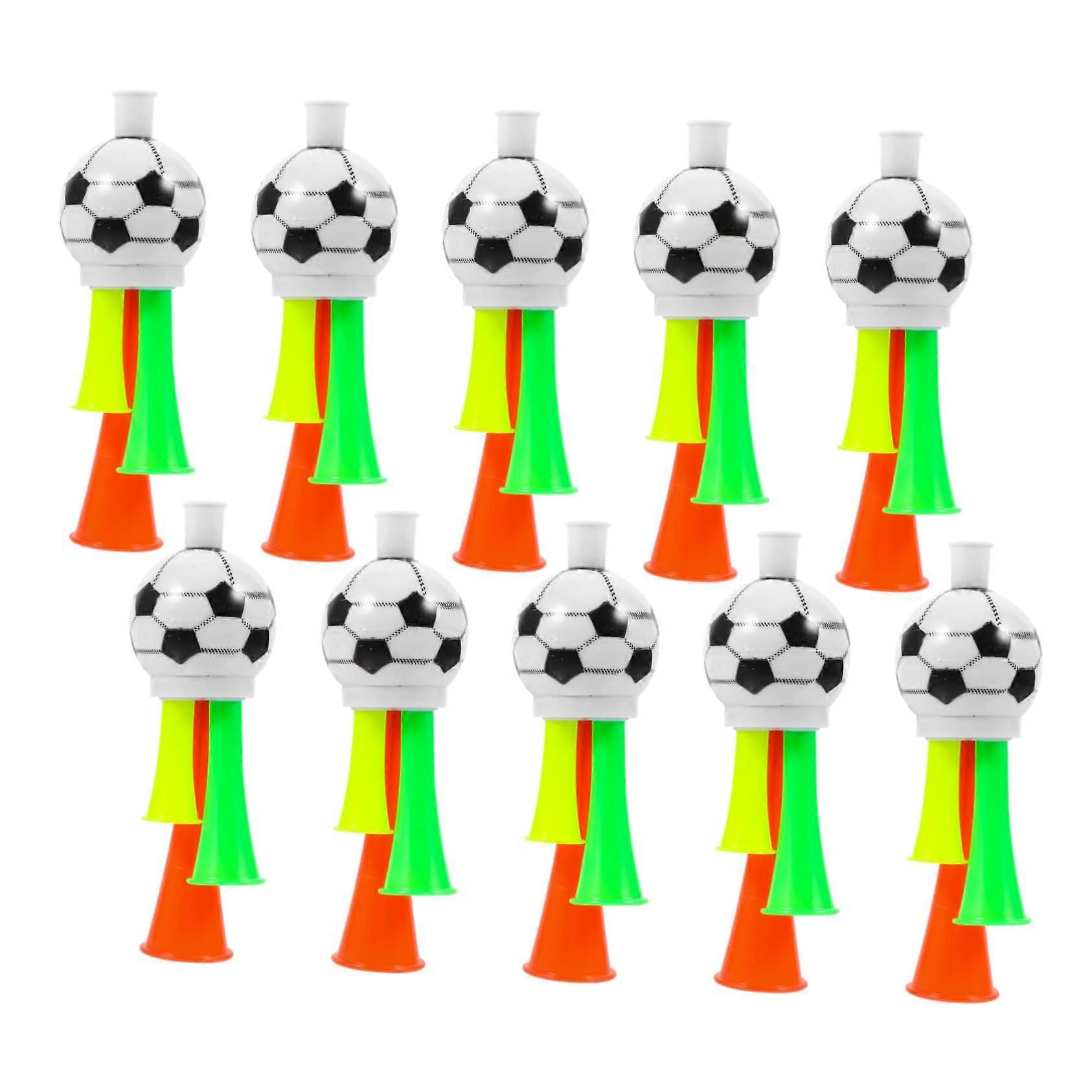 10 pieces football horn stadium noise maker for football parties random color