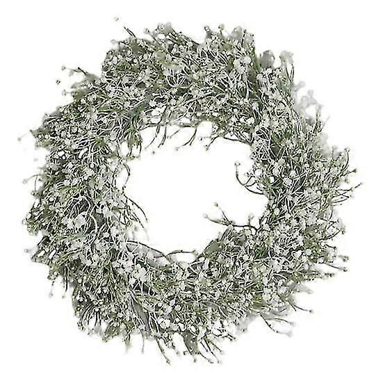Garland Decoration Wide Application Decorative No Odor Beautiful Front Door Simulation Gypsophila Wreath Home Party Decoration