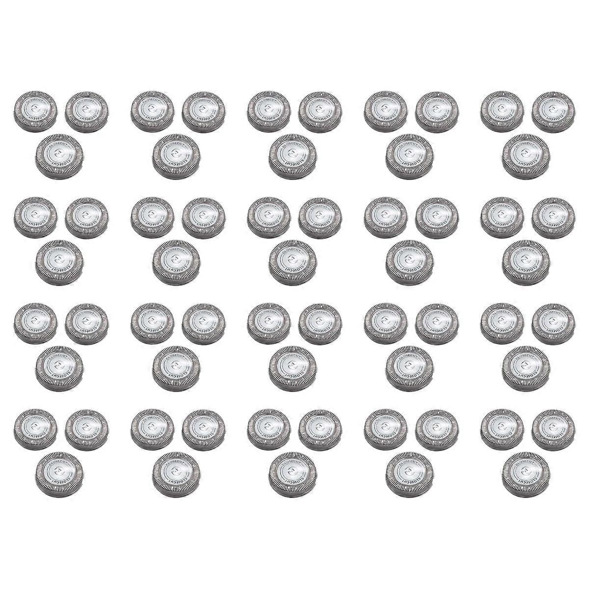 60 Pcs Replacement Shaver Head Blade Cutters for HQ4 HQ58 HQ56 HQ80
