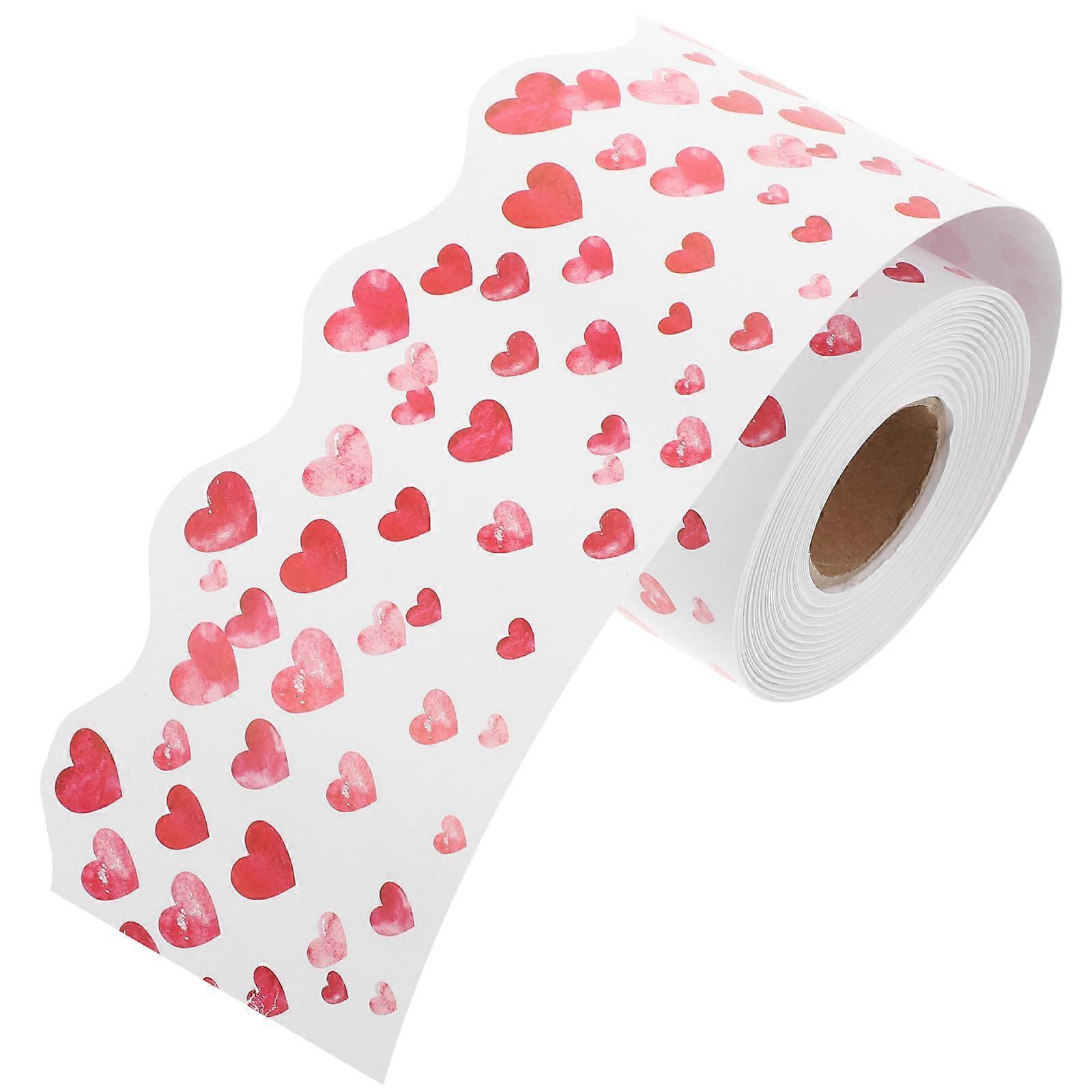 Valentines Day Decoration Bulletin Board Borders Accessories Chalkboard Use 200X7.5X0.1CM 1 Roll