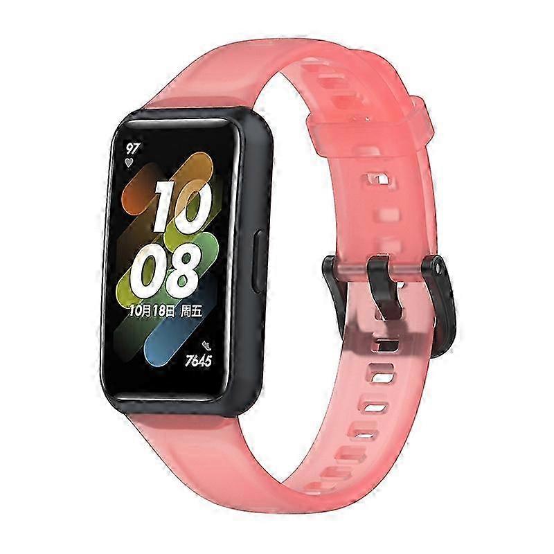Translucent Smart Watch Band for Compatible Brand, Soft Silicone Adjustable Wrist Strap Replacement for Enhanced Comfort and Style
