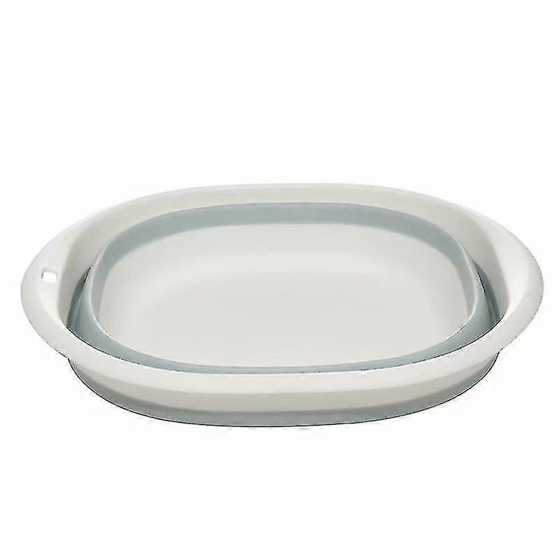 Medium Blue And White Folding Basin, Rectangular And Square Shape 25.8 * 8.5cm