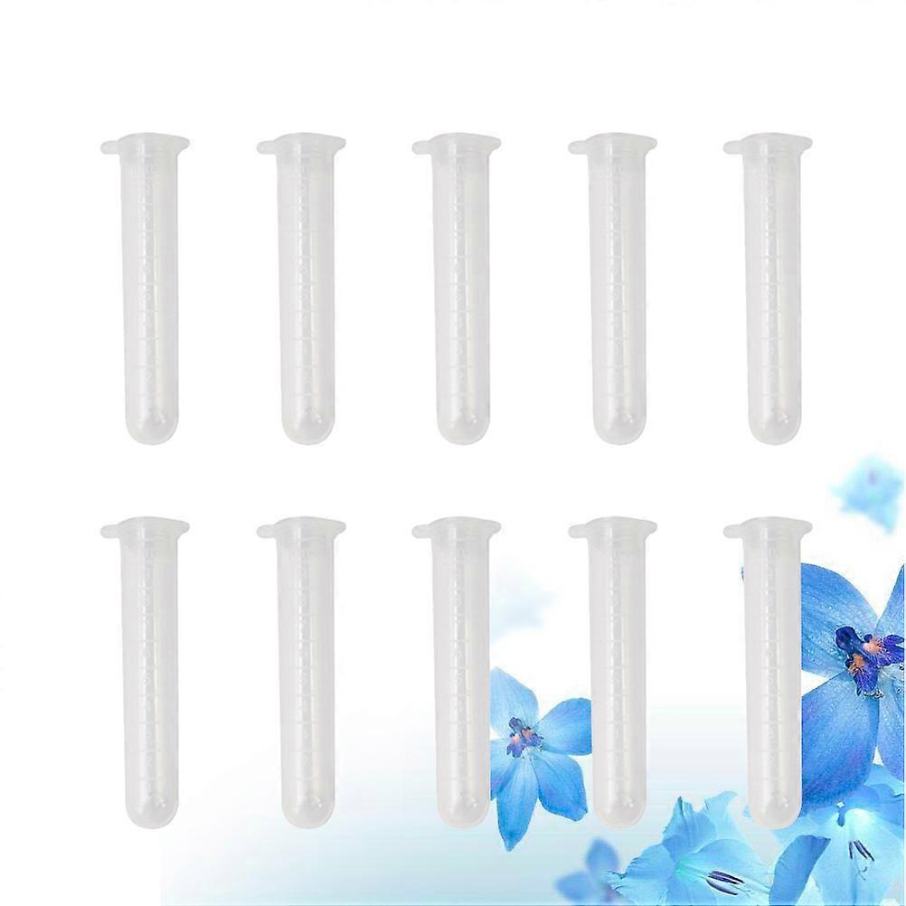 Étui à aiguille à coudre Tube scellé transparent pour les médicaments de bijoux 10Pcs