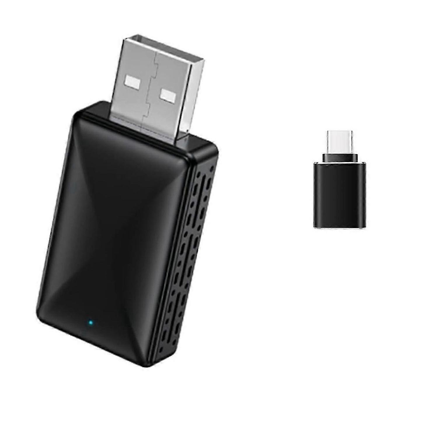 Car Wireless Carplay&Android Auto Box 2in1 Wired to Wireless Dongle Plug&Play Android AUTO CarPlay A