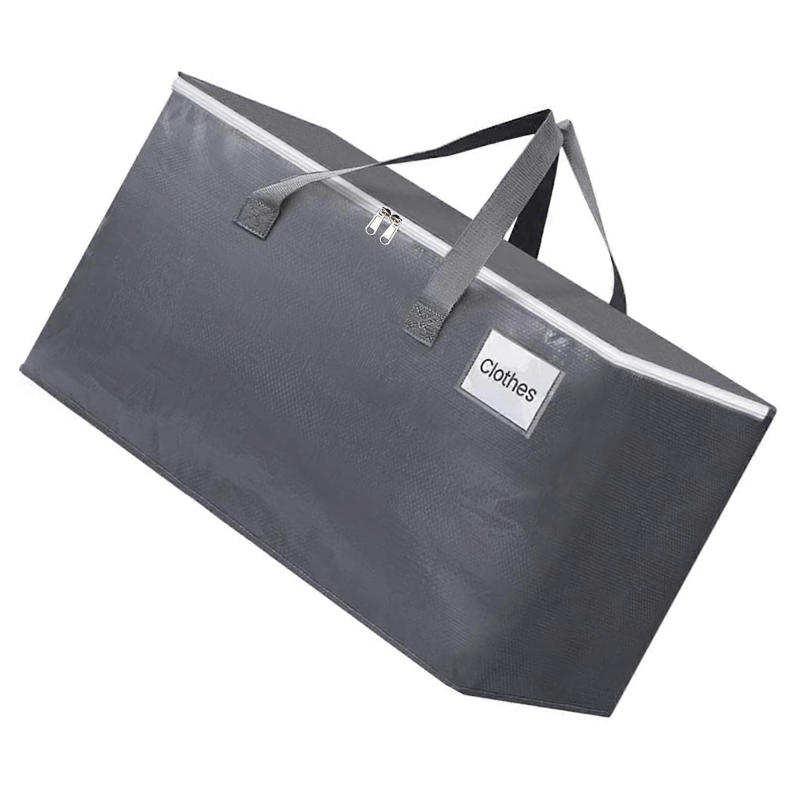 Extra Heavy Duty Large Moving Bags with Strong Zippers, Comfortable Handles, Durable Fabric for Clothes Storage and Organization