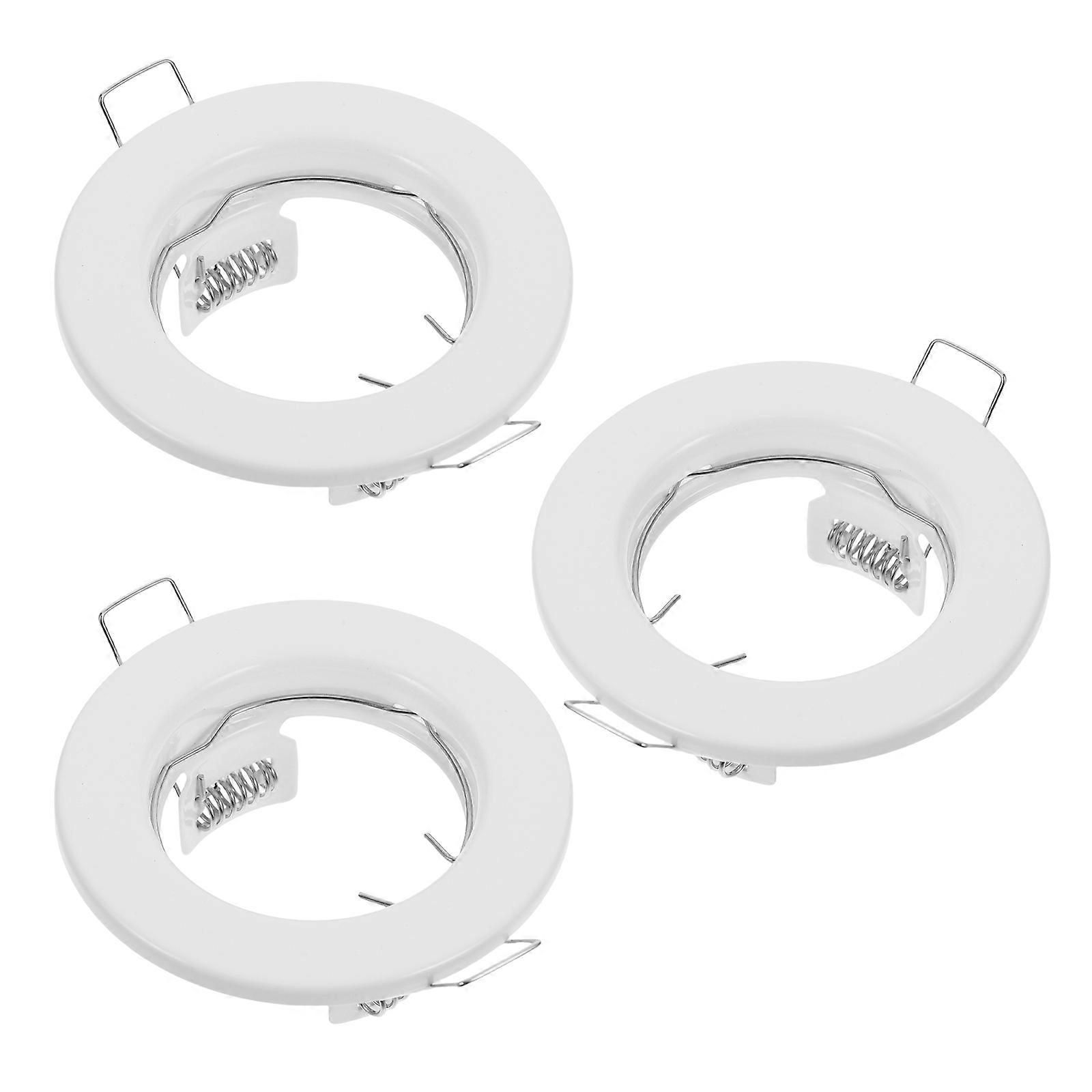 Light Fixture Recessed Light Fixture Frames Ceiling Lights White 8.00X8.00X3.10CM Lighting 3Pcs