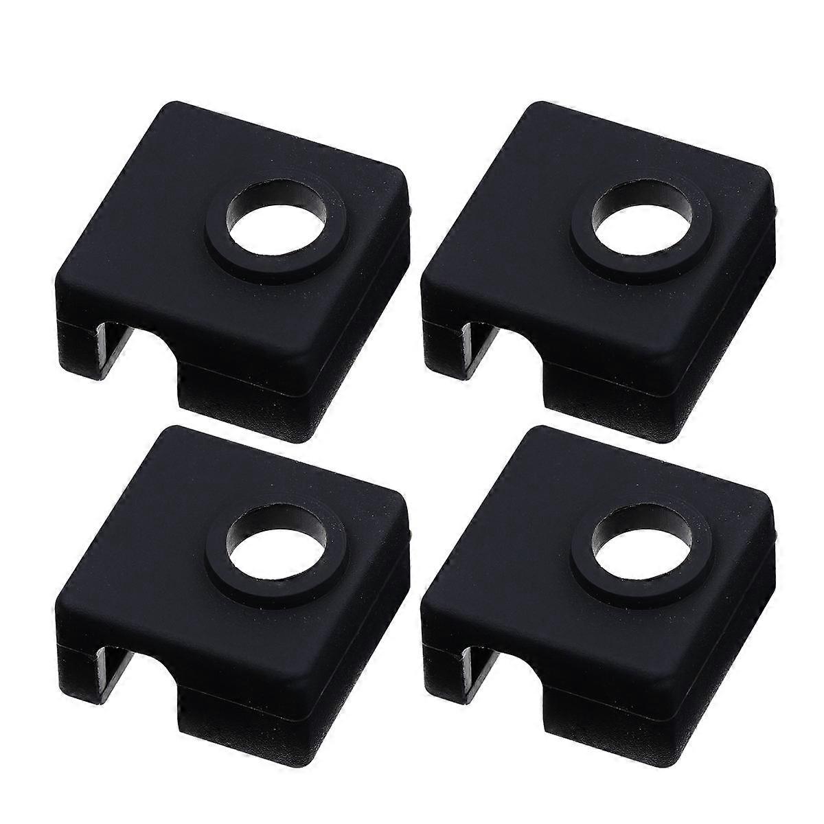Aluminum Heater Block Printer High Temperature Resistance Protective Black 2.2X2.2CM 5Set