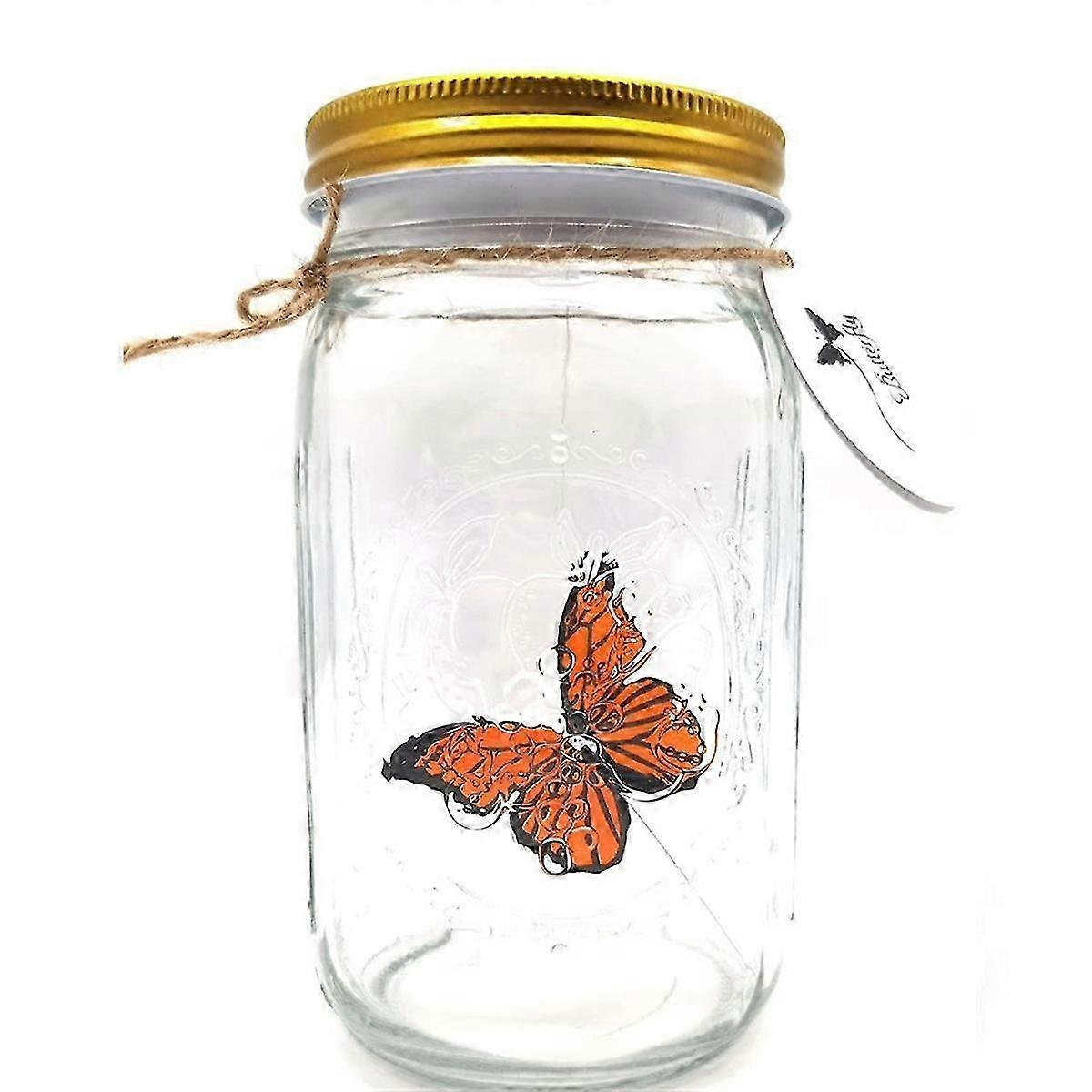 Romantic LED Light Butterfly Jar with Moving Butterflies Simulation Collection