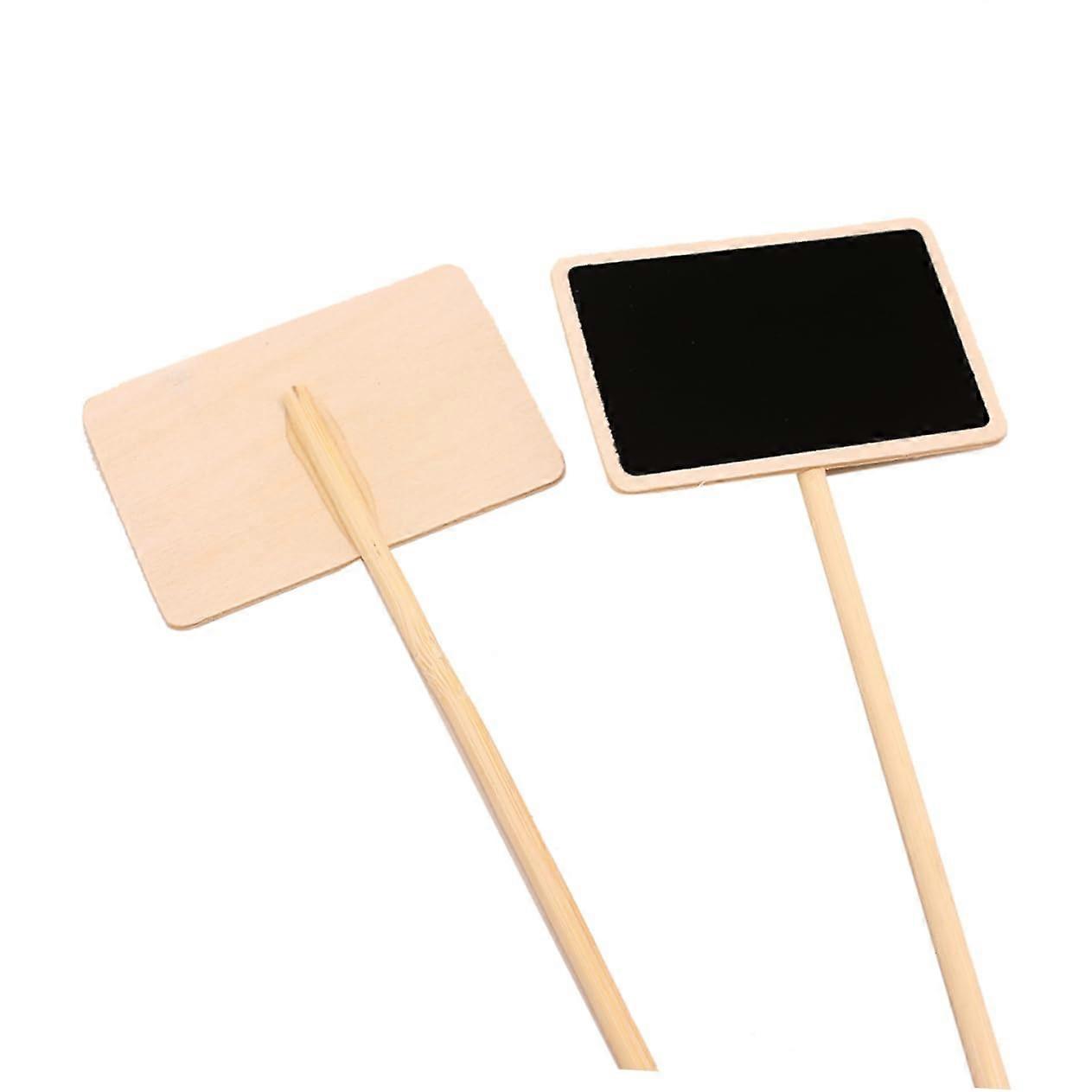 10 Mini Wooden Blackboard Chalkboards for Wedding Decor, DIY Labels, Memos - Durable and Robust 4x6 Inch Style