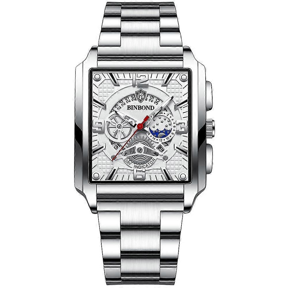 BINBOND B6575 Watch, Color: White-White White-White
