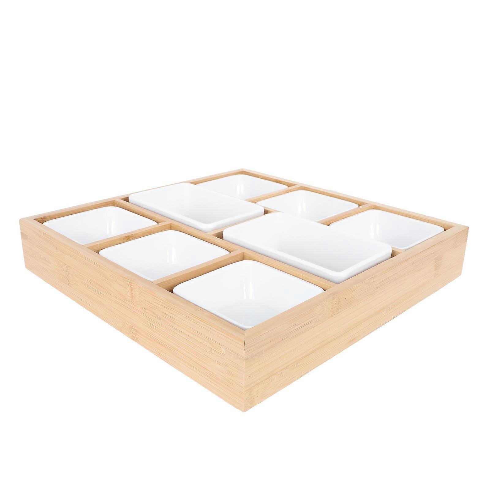 1 Set Snack Plates for Kitchen Use Made from Plastic Yellow Color Suitable for Home and